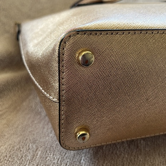 Kate Spade Rose Gold Leather Small Tote - Picture 5 of 11